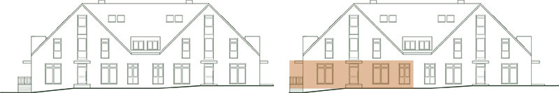 Frontansicht Wohnung 3