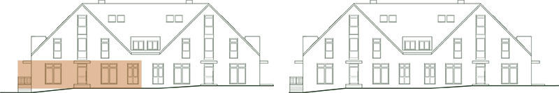 Frontansicht Wohnung 1