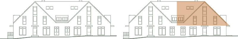 Frontansicht Wohnung 4