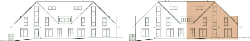 Frontansicht Wohnung 4