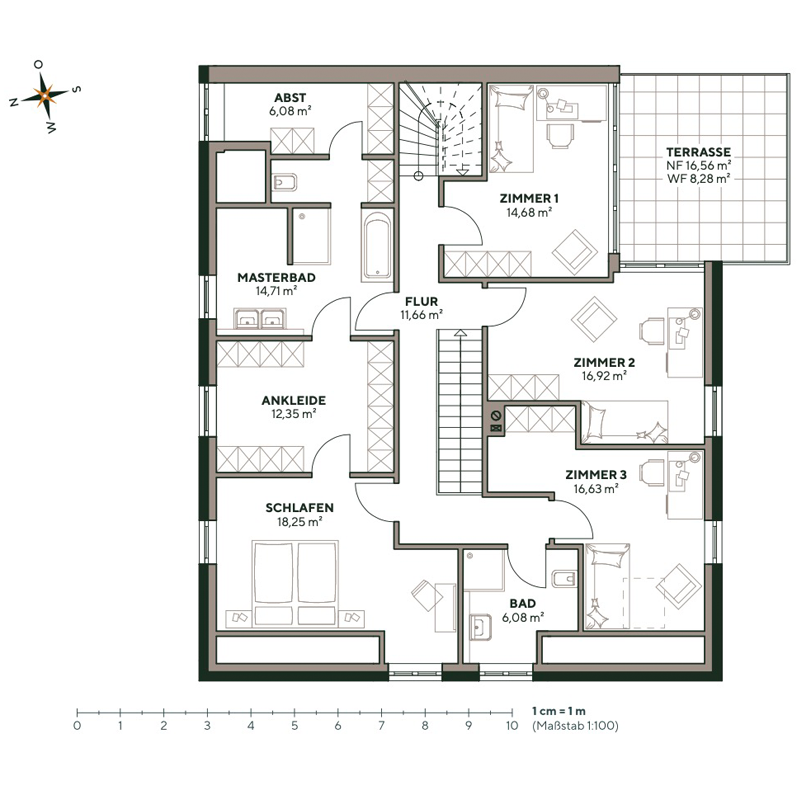 Grundriss Wohnung 2