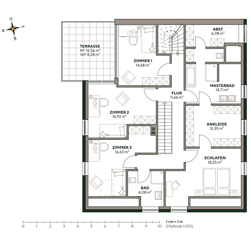 Grundriss Wohnung 2
