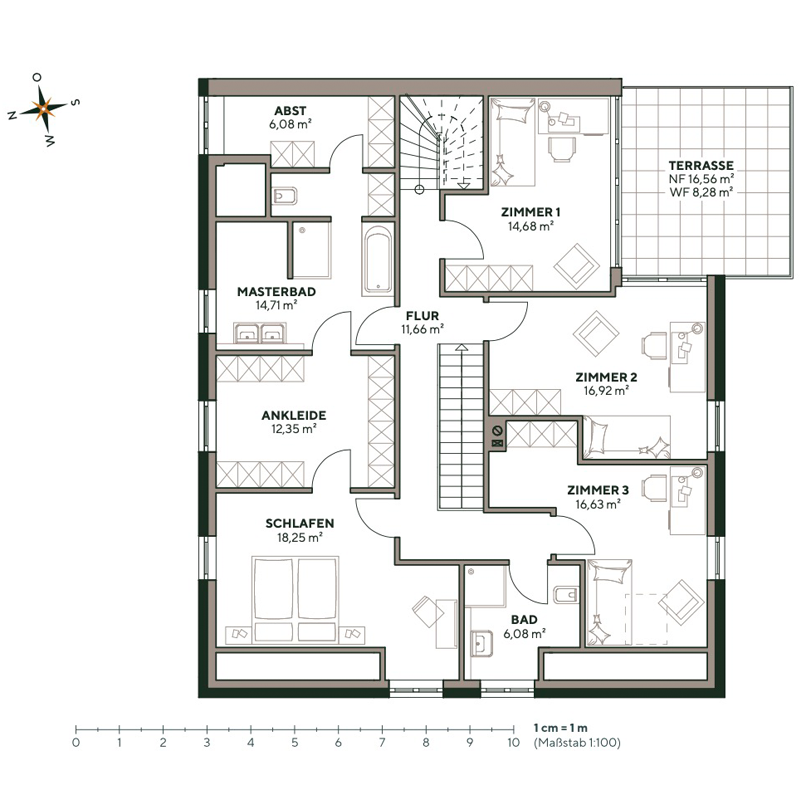 Grundriss Wohnung 2