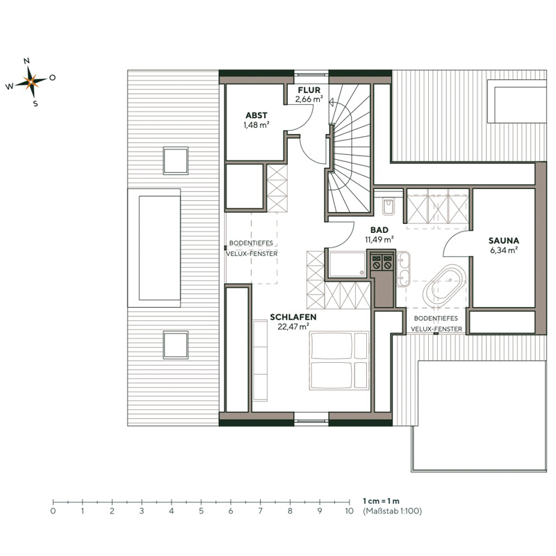 Grundriss Wohnung 2