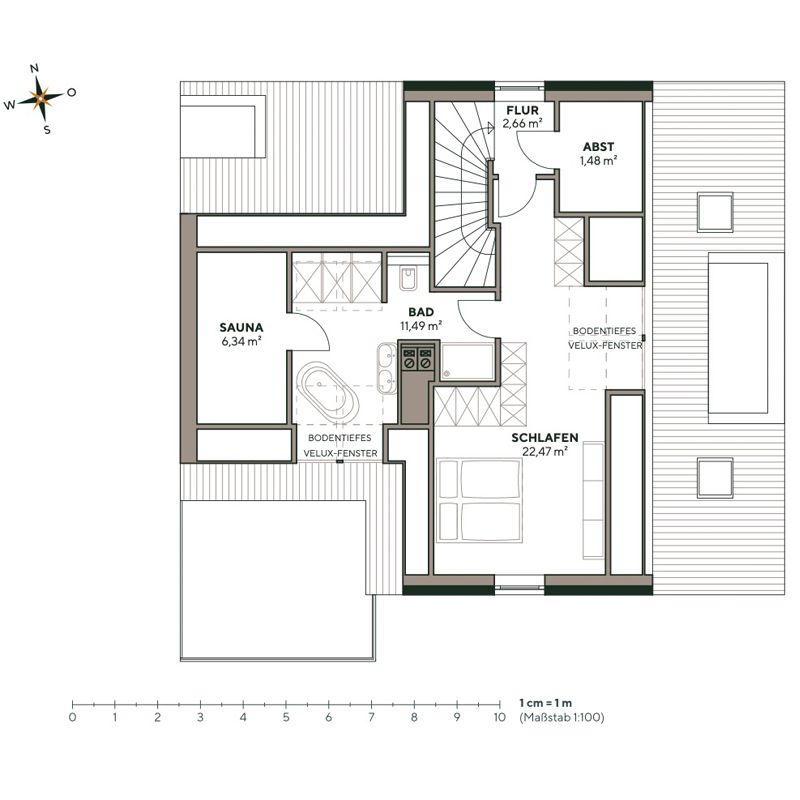 Grundriss Wohnung 2