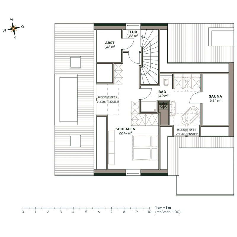 Grundriss Wohnung 2
