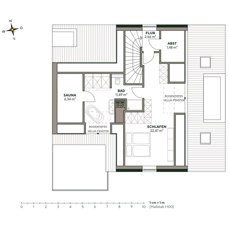 Grundriss Wohnung 2